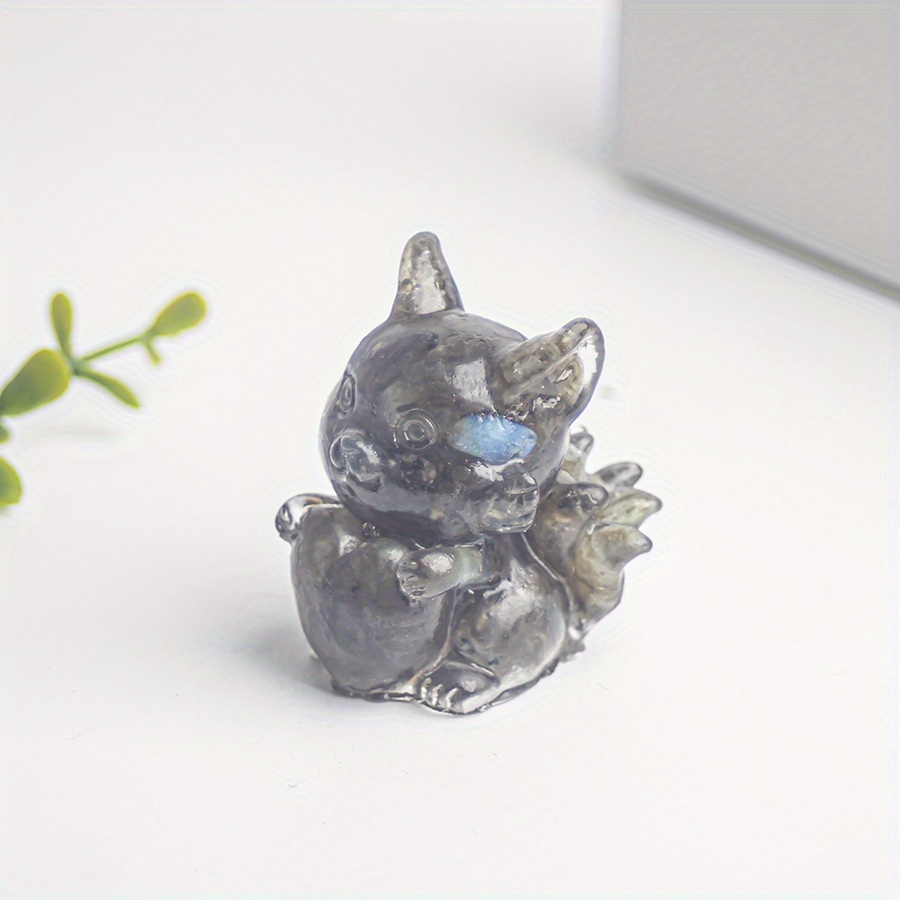 Crystal Resin Fox Decoration Home Decor Interior Accessories